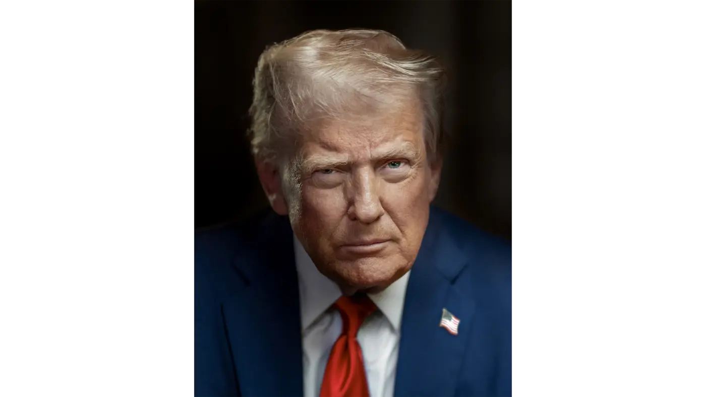 Official 2025 portrait of Donald Trump, photographed by Daniel Torok.